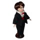 thumbnail image 5 of Colección de muñecas de porcelana para bodas, accesorios para casas de muñecas, hermosa mesa resistente Negro, 5 of 9