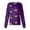 Multicolor, variant on Mardi Gras Scrub Jackets for Women Button Down Long Sleeve Holiday Scrubs Top Carnival Mask Printed Nurse Working Uniforms