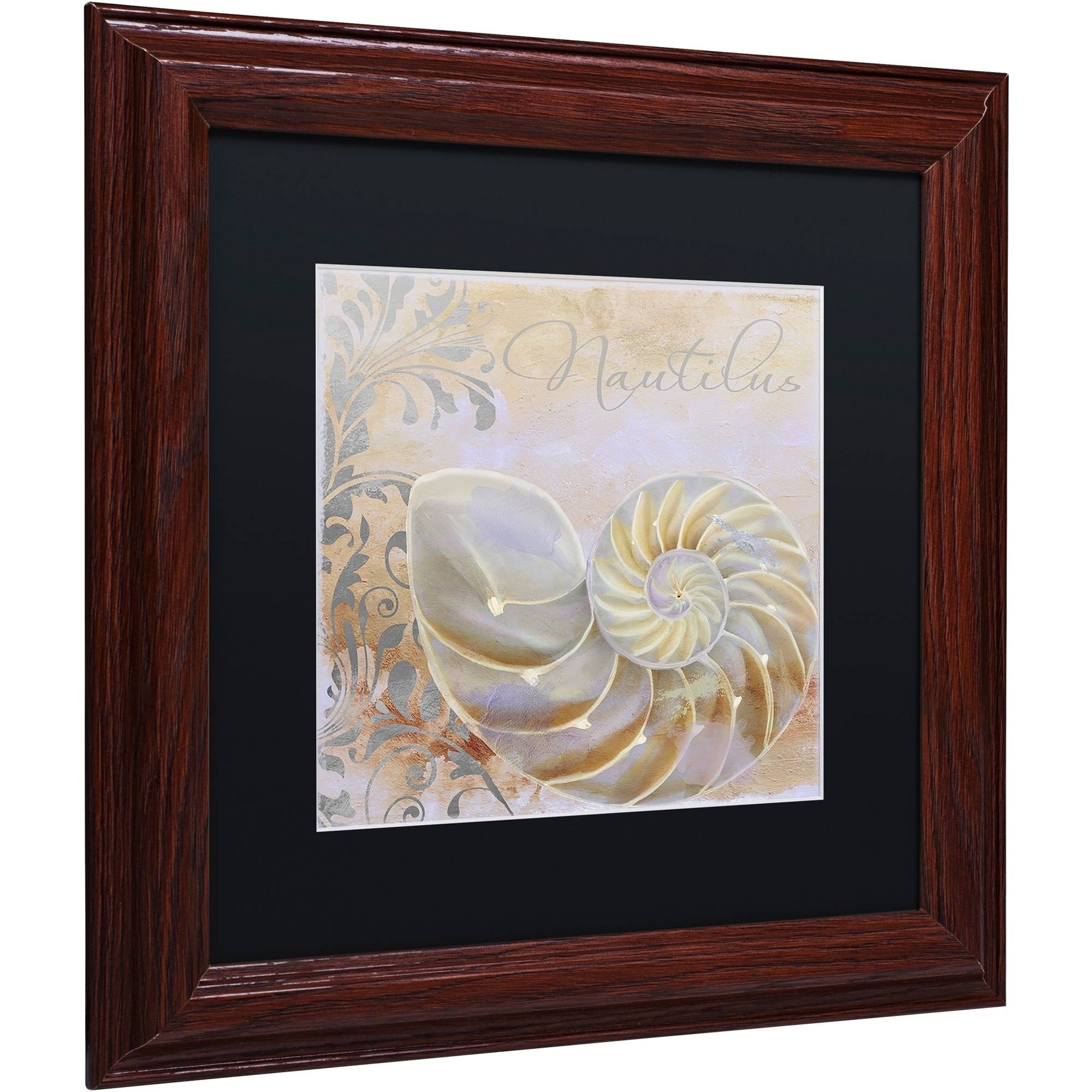 Trademark Fine Art "Painted Sea III" Canvas Art by Color Bakery Black Matte, Wood Frame