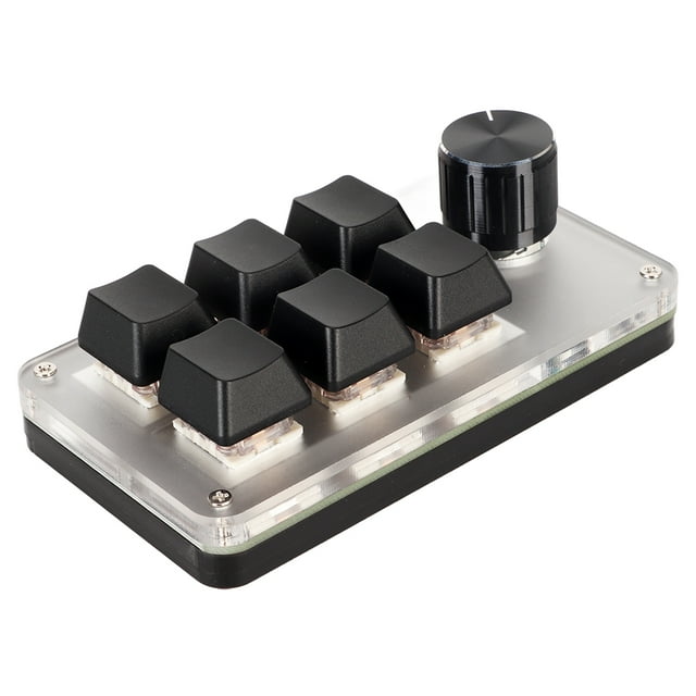 Red Switch Knob Macro Keyboard Ergonomic USB Mini Keypad for Desktop PC