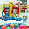 thumbnail image 3 of Costway Baseball Themed Jumping House Kids Bouncy Castle w/ 50 Ocean Balls & 735W Blower, 3 of 10