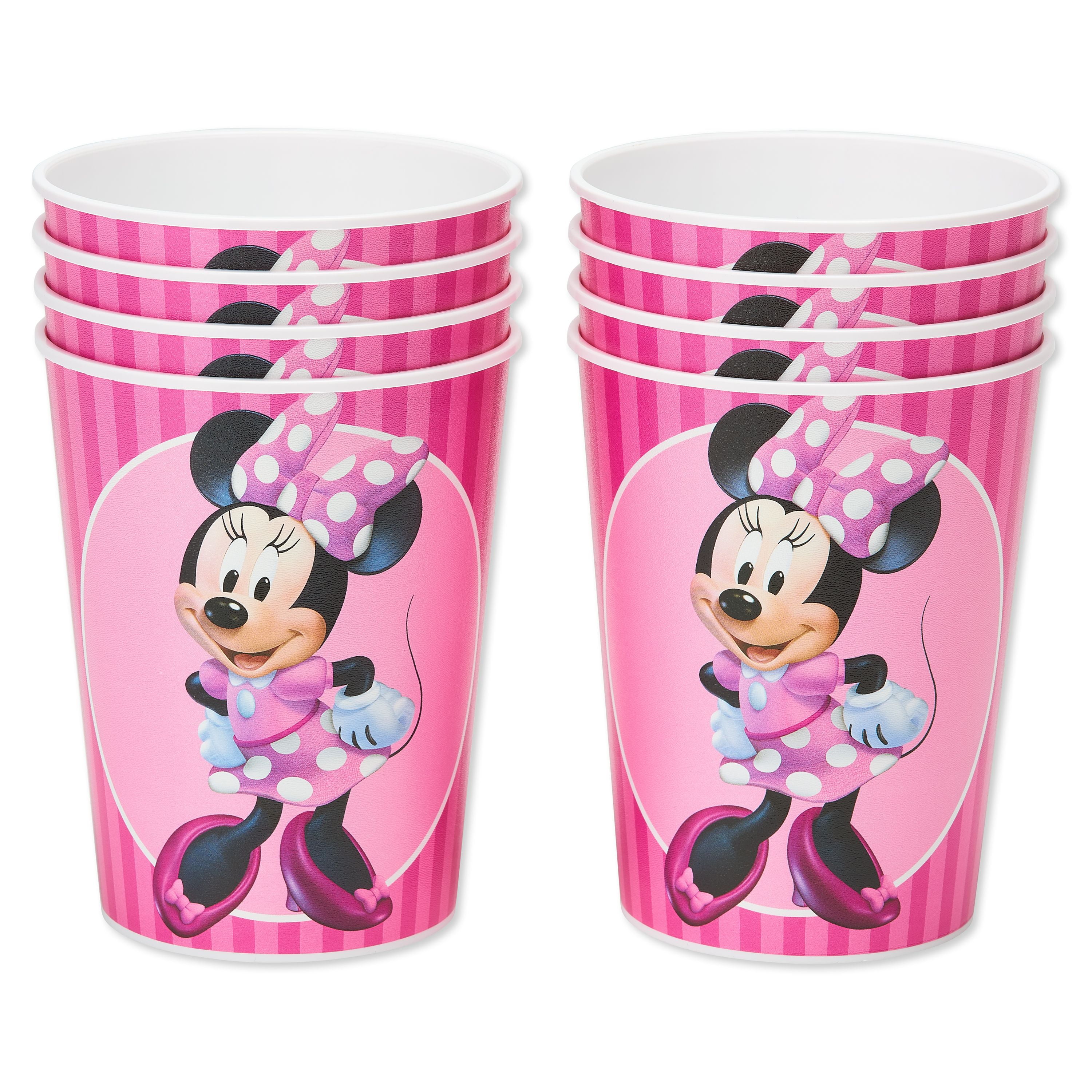 American Greetings Minnie Mouse 16oz Plastic Party Cups, 8Count