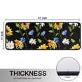 thumbnail image 5 of Kitchen Rugs Sets Of 2,Black Sunflower White Daisy Pattern Anti Fatigue Kitchen Mat Rugs Non Slip Washable,Decorative Kitchen Floor Mats for Kitchen,Sink,Laundry,17"x47"+17"x47", 5 of 5