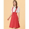 thumbnail image 2 of INSPIRE CHIC Vestido General De Cintura Elástica Con Tirantes Y Tirantes Para Mujer rojo S, 2 of 5