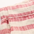 thumbnail image 6 of Gamivast Plus Size Linen Shorts for Men Striped High Waisted Lightweight Elastic Waist Shorts with Pockets Relaxed Fit Drawstring Lounge Bermuda Beach Shorts Vacation Casual Summer Bottoms Red XXXL, 6 of 7