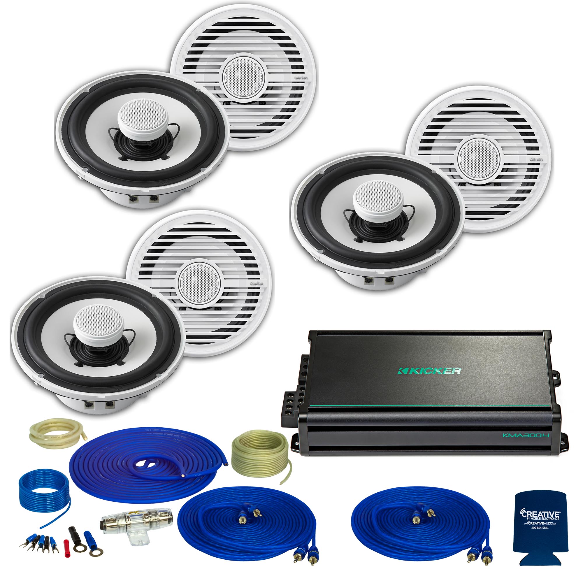 Clarion 7 inch marine speakers Clearance