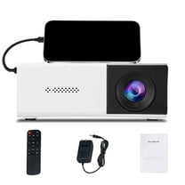 Steadline Portable LED Projector with Built-in Sound System for Home Theater Entertainment HD Image Quality with Focus Adjustment for Clear Movie Projection