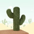 thumbnail image 4 of Yaheetech 59.3'' Cactus Cat Tree with Condo, Basket & 3 Scratching Posts, Green/Brown, 4 of 7