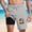 040 Gray, variant on Mens Swim Trunks with Compression Liner 2 in 1 Quick Dry Bathing Suit Beach Shorts with Zipper Pockets