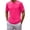A-Pink1189, variant on Bibifish Mens T-Shirts Curved Hem Solid Color Casual Tee Tops Crew Neck Short Sleeve Tees