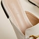 thumbnail image 3 of Slip en Portaobjetos Mulas Hebilla Zapatos para Mujeres La Cadena Metal Del Dedo Pie, 3 of 9