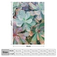 thumbnail image 4 of Cactus Themed Fleece Throw Blanket for Couch Bed Sofa Succulents Plant Pattern Sherpa Blanket Decorative Chic Green Botanical Unique Warm Blanket Women Adults Soft Fuzzy Blanket Throw, 4 of 6