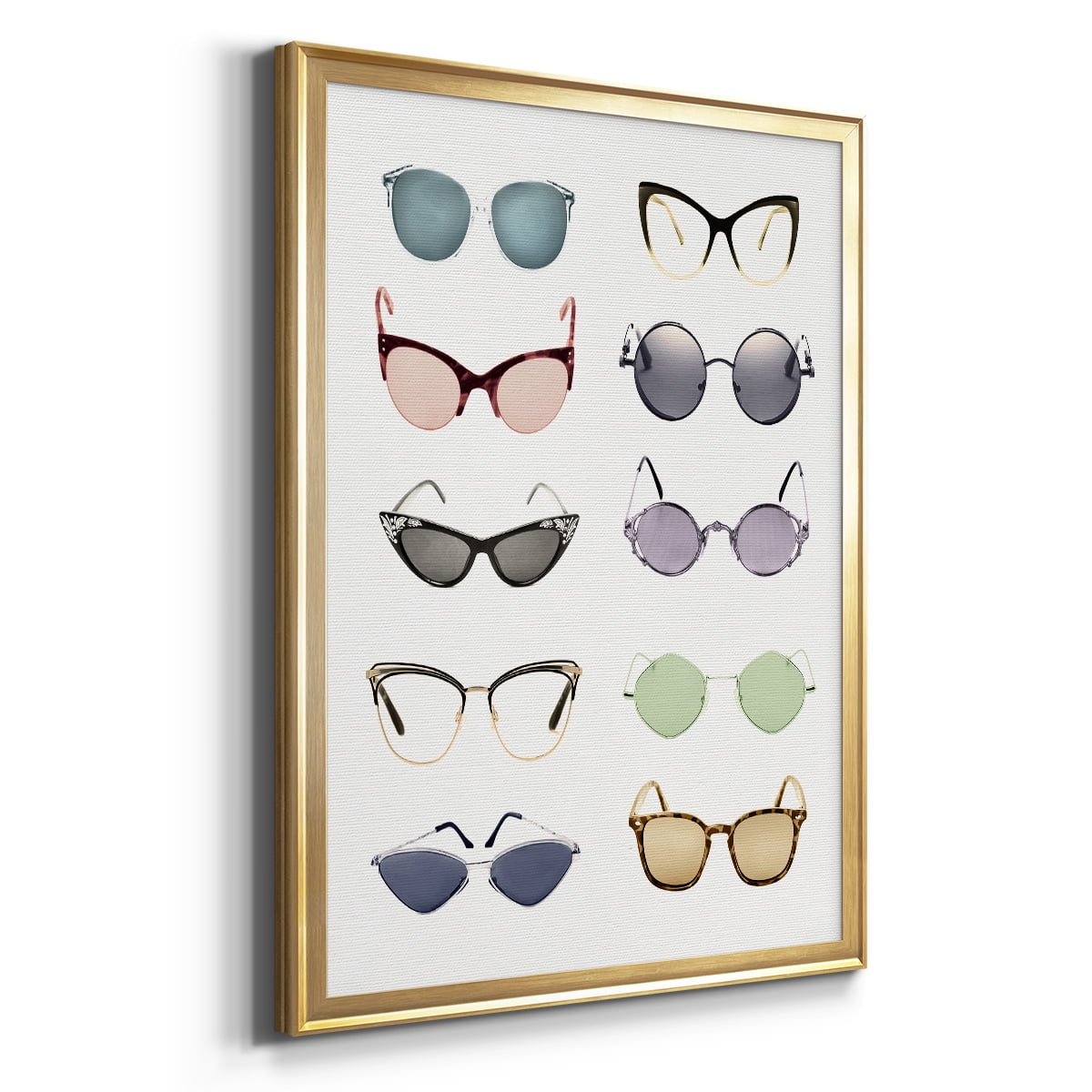 Vintage Glasses I Premium Classic Framed Print - Ready to Hang