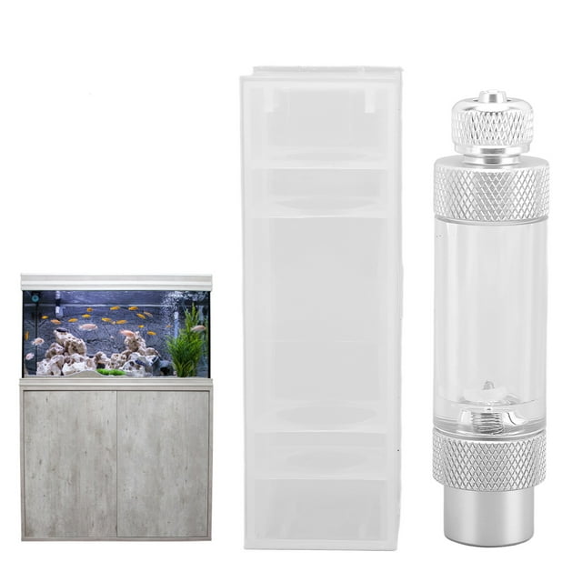 Aluminum Alloy C Bubble Counter,CO2 Bubble Counter Prevent Fish Tank Bubble Counter Aquarium Bubble Counter Multi-Functional