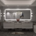 thumbnail image 3 of 84x32 LED Bathroom Mirror, 24V Ultra Bright Backlit Vanity Mirror, Anti-Fog & Shatterproof Tempered Glass, CRI 95+, 3 of 13