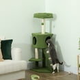 thumbnail image 2 of PawHut Arbre à Chat de 47 Pouces avec Condo, Échelle, Poteaux à Griffer, Balle, 2 of 10