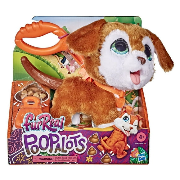furReal Grands pas Poopalots, animal interactif, système de laisse à connexions, à partir de 4 ans