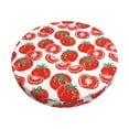 thumbnail image 2 of Lsque Hand Drawn Tomatoes Round Bar chair cushion covers Velvet Fabric Premium Comfort Protects from Scratches and Stains for 14-17 Inch Chair- 13 inch, 2 of 7