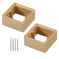 thumbnail image 2 of 2x espaciadores de una sola soltera espaciadores de pared Switche Switche Caja de cable de accesorios Almohadilla para la escuela de cocina dormitorio dorado, 2 of 8