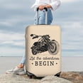 thumbnail image 7 of Pofeuu Let The Adventure Begin Print Luggage Suitcase Cover Protector Luggage Washable Covers Aesthetic for 18/24/28/32 inch Luggage（No luggage included）-Medium, 7 of 7