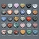 thumbnail image 2 of Estatua de corazón de piedra Natural para decoración de habitación, piedras preciosas de cuarzo rosa, amatista, Mineral, Yoga, cristales curativos, adorno de piedra, 2 uds., 2 of 4