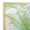 thumbnail image 4 of CosmoLiving by Cosmopolitan Green Glass Tropical Leaf Wall Decor with Gold Frame (3 Count), 4 of 9