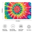 thumbnail image 3 of Colorful Rainbow Tie Dye Spiral Pattern Bathroom Rugs Mat,Non Slip Microfiber Bathroom Rug,Rubber Backing,Soft Bathroom Mats for Bathroom Floor,Tub and Shower,17x27in(43x68cm), 3 of 5