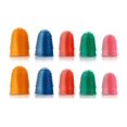 thumbnail image 1 of Protector de dedos de goma, puntas de los dedos, tapas protectoras para los dedos, puntas de los dedos reutilizables, almohadillas para puntas, empuñaduras para contar dinero, cote, 1 of 5