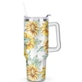 thumbnail image 2 of 40oz Tumbler with Handle and Straw Lid | Vacuum Insulated Leak Proof Tumbler | Stainless Steel Travel Mug Water Bottle Cup Keeps Cold & Hot, 2 of 7