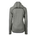 thumbnail image 3 of Women's Cutter & Buck  Heather Gray Springfield Cardinals Mainsail Sweater Knit Raglan Full-Zip Hoodie, 3 of 3