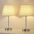 thumbnail image 2 of Set of 2 Small Table Lamp Bedside Desk Lamp Nightstand Lamp Bedroom Living Room, 2 of 7