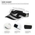 thumbnail image 3 of Pofeuu Abstract Black White Swirls Print Sunscreen Visor Cap Adjustable Sport Empty Top Baseball Sun Cap for Men Women Sports Outdoor Headwear, 3 of 7