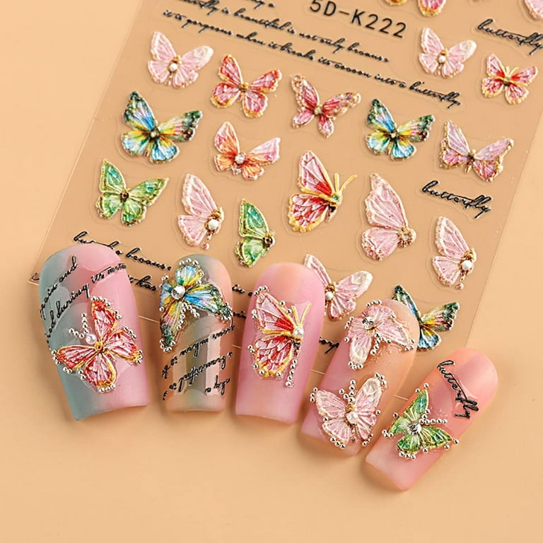 Butterfly nail designs outlet