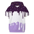 thumbnail image 4 of Shirt for Kids Boys Girls Girls Short Sleeve Hooded Sweatshirt Lightweight Casual Pullover Top Pocket Summer Tee Tops 7-8 Years, 4 of 4