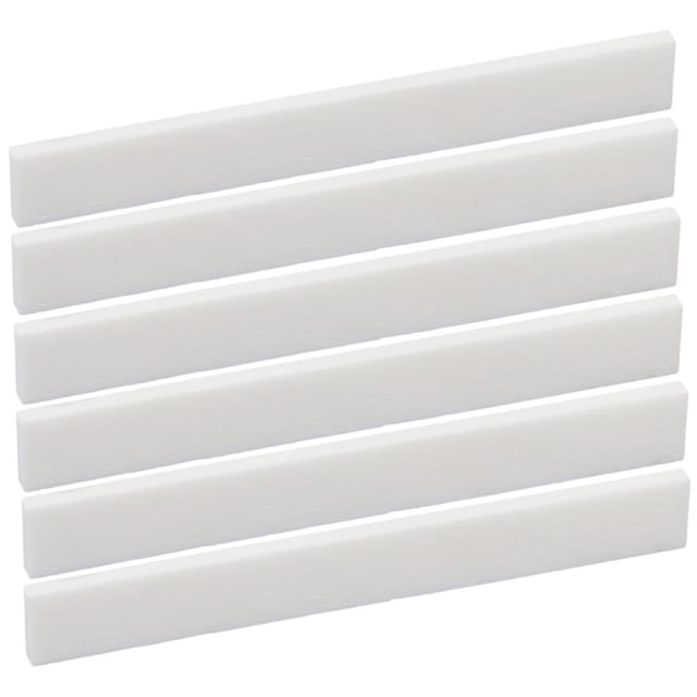 Sillín de Guitarra Sunnimix 6 Piezas 80 Mm Blanco Hecha a Mano