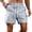 Dark Blue, variant on Men's Vertical Stripe Bubble Gauze Drawstring Casual Shorts, Elastic Waist Relaxed Fit Beach Vacation Walking Shorts