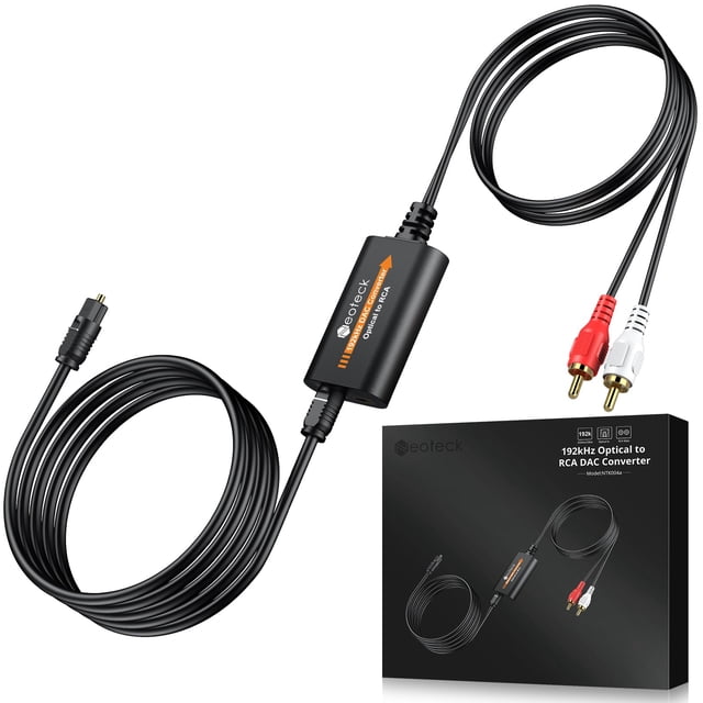 Convertidor DAC Neoteck 192 kHz con amplificador incorporado y cable de 2,1 m