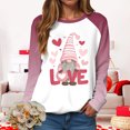 thumbnail image 5 of vigerkar Valentine Shirts for Women Love Heart Crewneck Sweatshirt Cute Gnome Sweater Tops Pullover Outfits (White, XL), 5 of 9