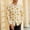 Yellow, variant on Zysthvn Casual Collared Shirts for Men Vacation Fall Long Sleeve Tshirts for Men Printed Turn Down Collar Comfy Button Stretch Tops