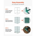 thumbnail image 6 of VEVOR Crop Cage, 3.9 x 3.9 x 5.9 ft Plant Protection Tent with Zippered Door, Wind-Resistant Tall Crop Cage, Easy to Install, Outdoor Raised Bed Cover, Tomato Plant Netting for Garden Patio Lawn, 6 of 9