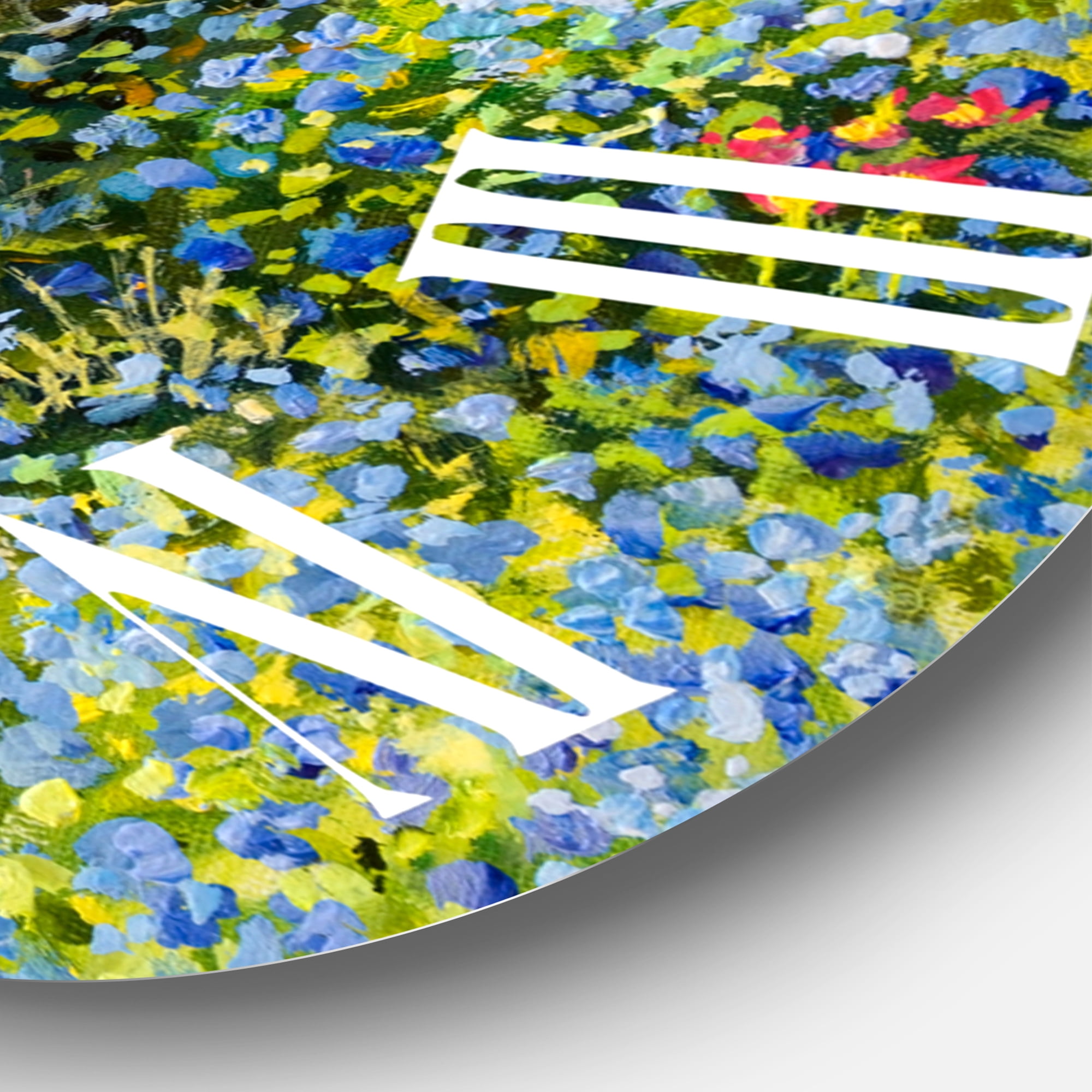 Designart 'Colorful Silence At The Lake Side' Lake House Wall Clock