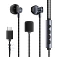 thumbnail image 3 of Professional KTV Monitoring Earphones with Integrated Sound Card. This Wired In-ear Karaoke Headset Features 8 Professional Singing Effects Including KTV, Classic, Theater,, 3 of 12
