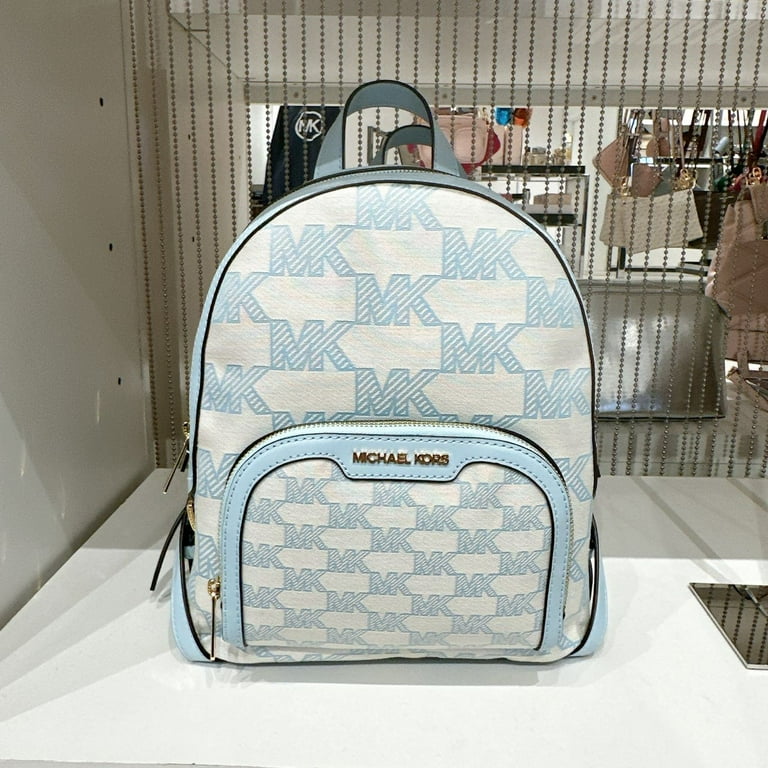 Michael Kors Jaycee Medium Logo Jacquard Backpack in Vista Michael Kors Jaycee Medium Logo Jacquard Backpack in Vista