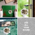 thumbnail image 5 of 3drose, Print of Photo of Girl on Old Typewriter with Pet, 3 inch Snowflake Porcelain Ornament, 5 of 7