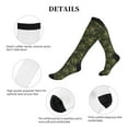 thumbnail image 5 of Lsque Green Camouflage Skull Pattern Sport Compression Socks for Men & Women 15-20 mmHg Knee High Nurse Pregnant Running Medical and Travel Athletic, 5 of 6