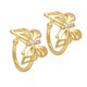 thumbnail image 5 of COMPUKAS 1Par Aretes Cuff Clip on Dorados Sin Perforación Estilo Para Mujer, 5 of 8