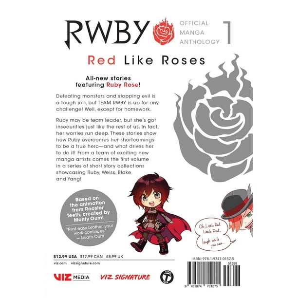 Rwby: Official Manga Anthology: Rwby: Official Manga Anthology, Vol. 1 Like Roses (Series #1) (Paperback) - Walmart.com