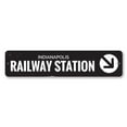 thumbnail image 2 of Railway Station Novelty Sign, Metal Wall Decor - 4x18 inches, 2 of 4