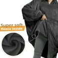 thumbnail image 5 of Catalonia Oversized Blanket Hoodie Sweatshirt, Lavender Wearable Fleece Pullover, Gift for Adults Men Women, 5 of 7
