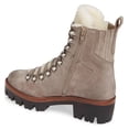 thumbnail image 4 of Jeffrey Campbell Culvert Taupe Suede Lace-up Hiker Fur Lined Cozy Combat Boots (TAUPE SUEDE IVORY, 5.5), 4 of 6